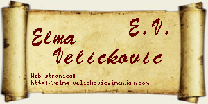 Elma Veličković vizit kartica